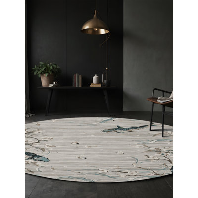 Silky Soft Plush Grey Area Rug