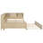 Wood Daybed With Storage Shelves And Trundle