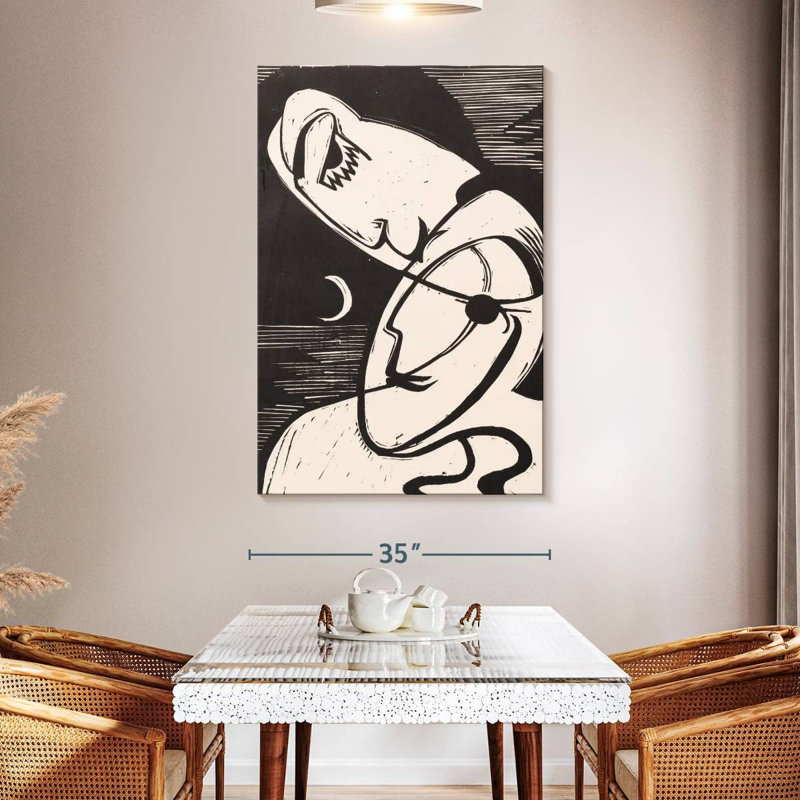 Avery le baiser 1930, H 51 po x l 34 po