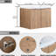 Meuble-lavabo de 60 po - Évier et armoire latérale, armoire contemporaine, rouille, matériaux, rangement spacieux