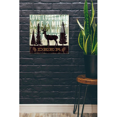 Art mural en verre Millwood Pines «Simple Living Deer» par Michael Mullan