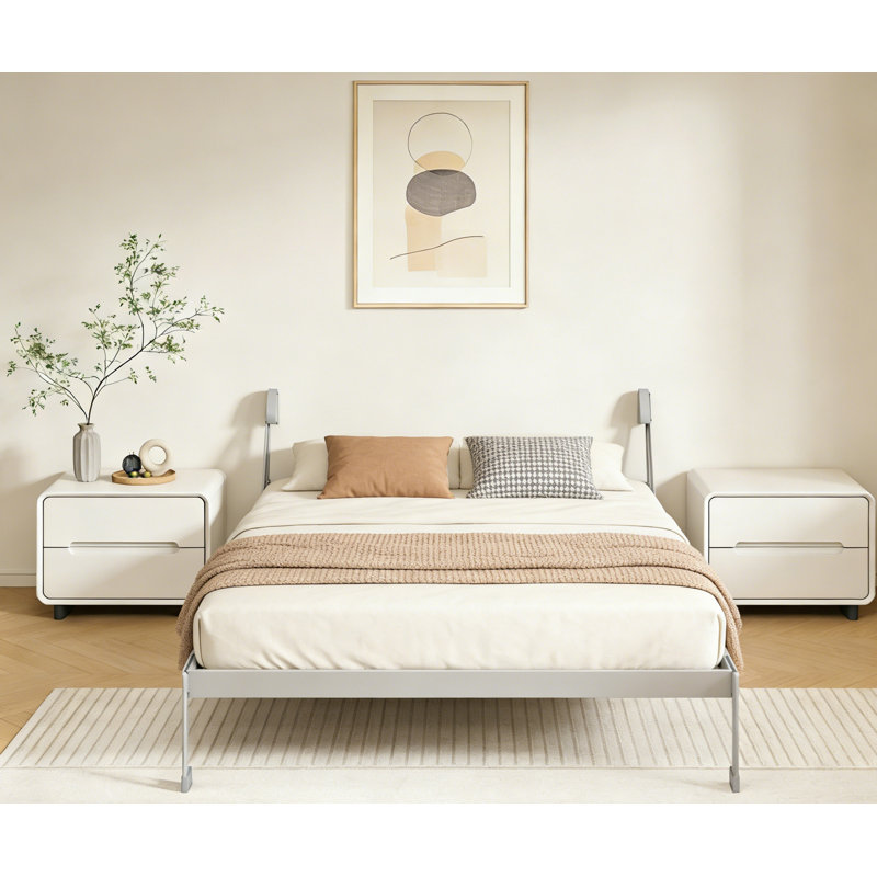 Ensemble de quincaillerie de lit escamotable vertical pour grand lit escamotable Diy, cadre de lit gris
