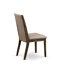 Ensemble de table de salle à manger 7 pièces composé d'une table de salle à manger ronde avec piédestal et 6 chaises rembourrées en tissu kaki foncé, jacobin vieilli-443215808