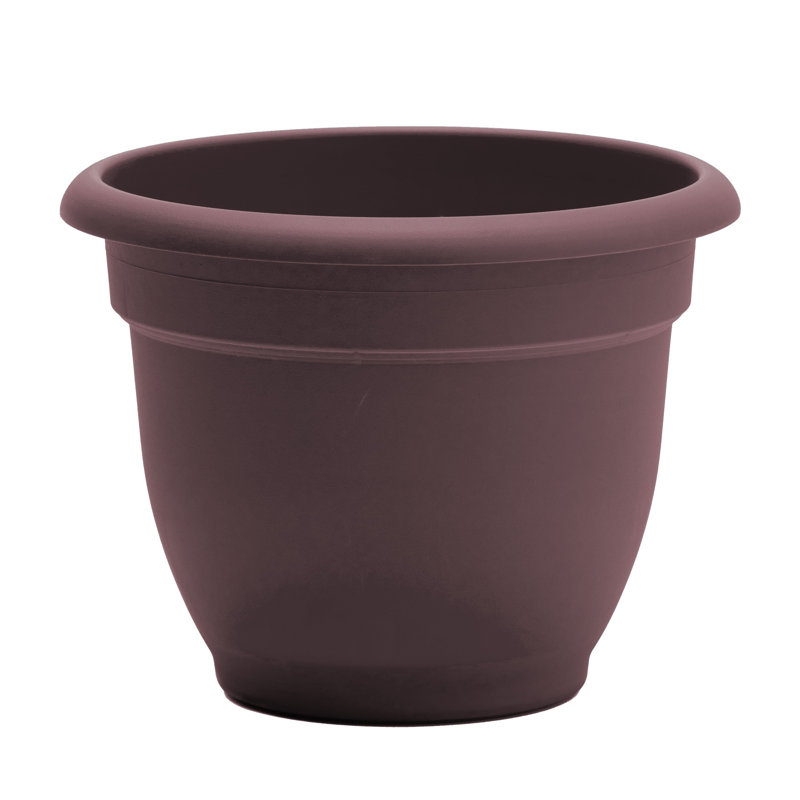 Pot à fleurs intérieur / extérieur Traditional, H 17 po x l 21,5 po x P 21,5 po, Merlot