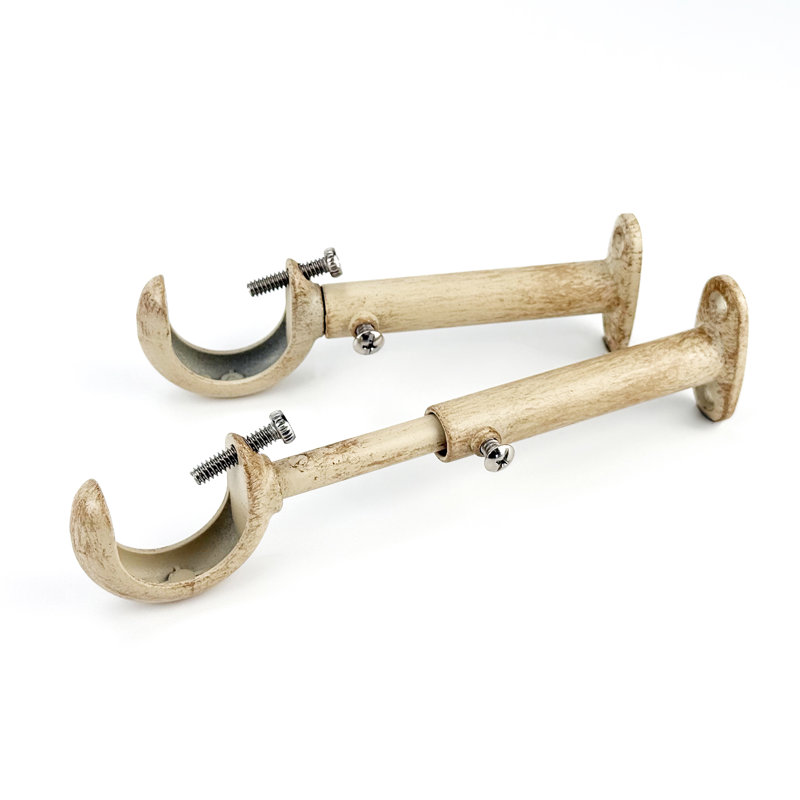 Supports de tringle à rideaux réglables 1,12 po (ensemble de 3), Laiton