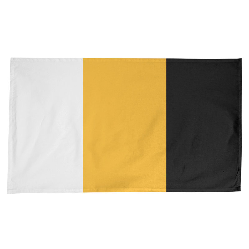 Boston Table Runner, Boston,White/Yellow/Black, 102" x 58", Cotton Blend