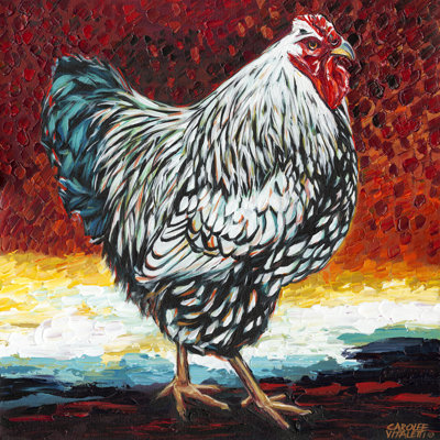 Fancy Chicken I - Wrapped Canvas Print