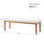 Banc d'entrée tapissier 52,8 po avec pieds en bois massif, banc en velours beige facile à assembler-635073879
