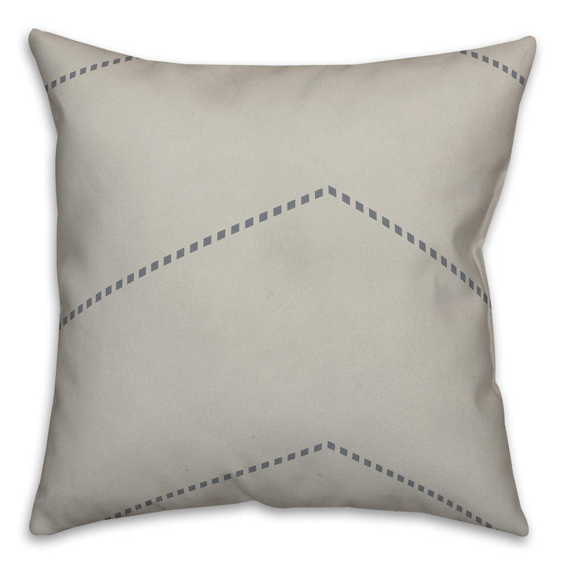 Dashed Square Pillow Cover & Insert
