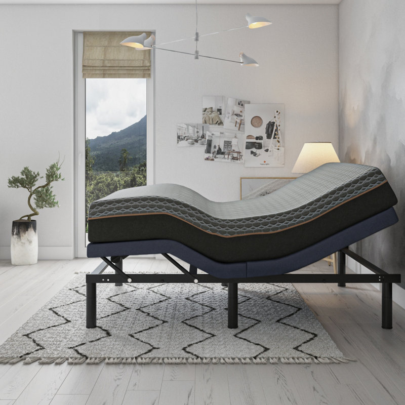Base de lit simple réglable avec réglages de la tête et des pieds