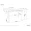 Isabeau Glass Top Metal Base Dining Table-27161387