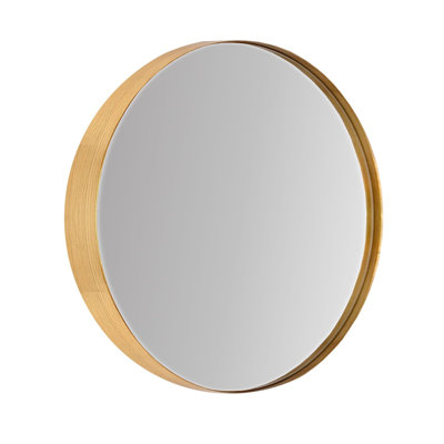 Amelda Alessandrino Round Metal Framed Mirror Ideal for Accent Mirror / Wall Mirror