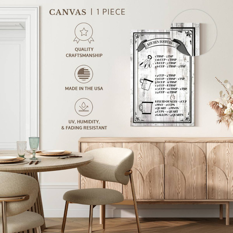 Cooking Chart, 45" H x 30" W