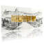 Landmark Building Golden Palace, ensemble de 3 reproductions d'art sur toile-752673026