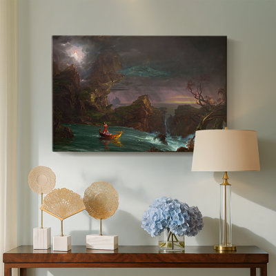 Le voyage de la vie: la virilité - Thomas Cole - Toile tendue avec châssis-1840-1842
