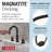 Nicoli Pull-Down Widespread Bathroom Faucet, Pull Out Sprayer Bathroom Sink Faucet-105354284