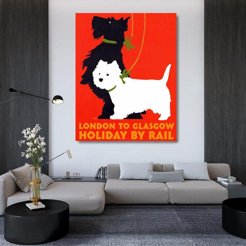 Holiday By Rail, 46" H x 36" W