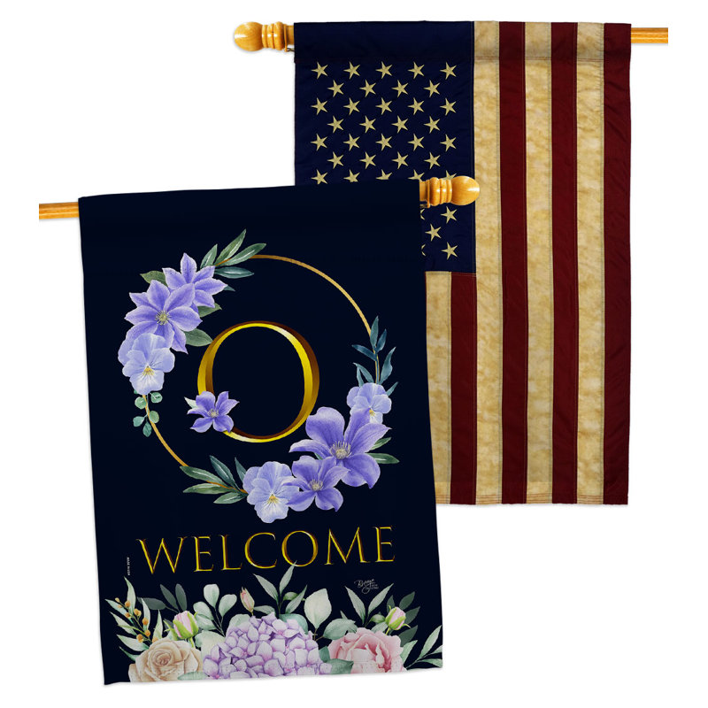Drapeau de maison 40 po x 28 po K, O