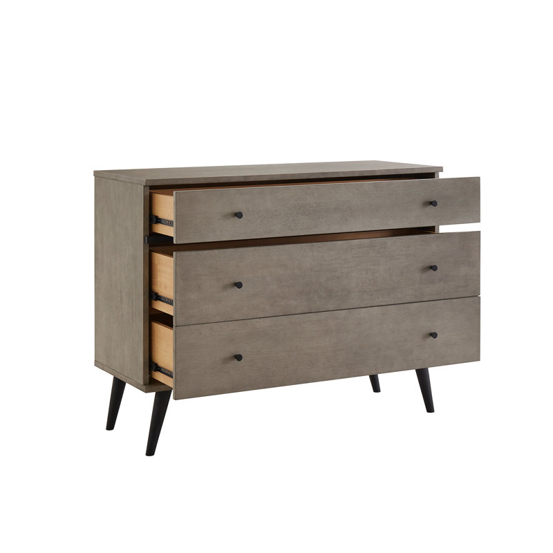 Commode 3 tiroirs Macedo Mid-Century