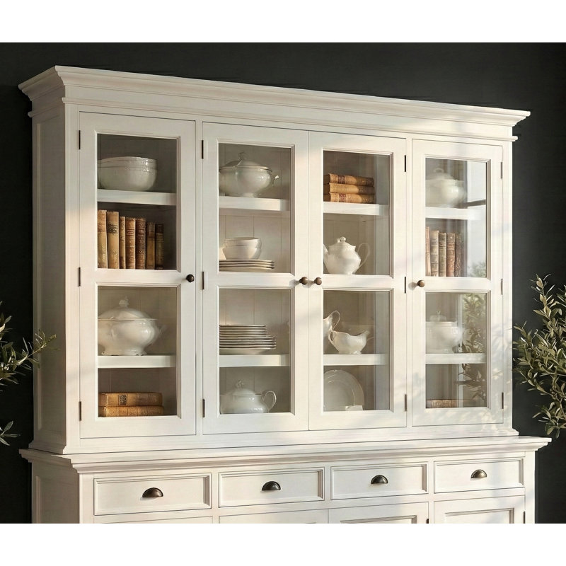 Partie supérieure Halifax Buffol - Buffet avec 4 portes en verre