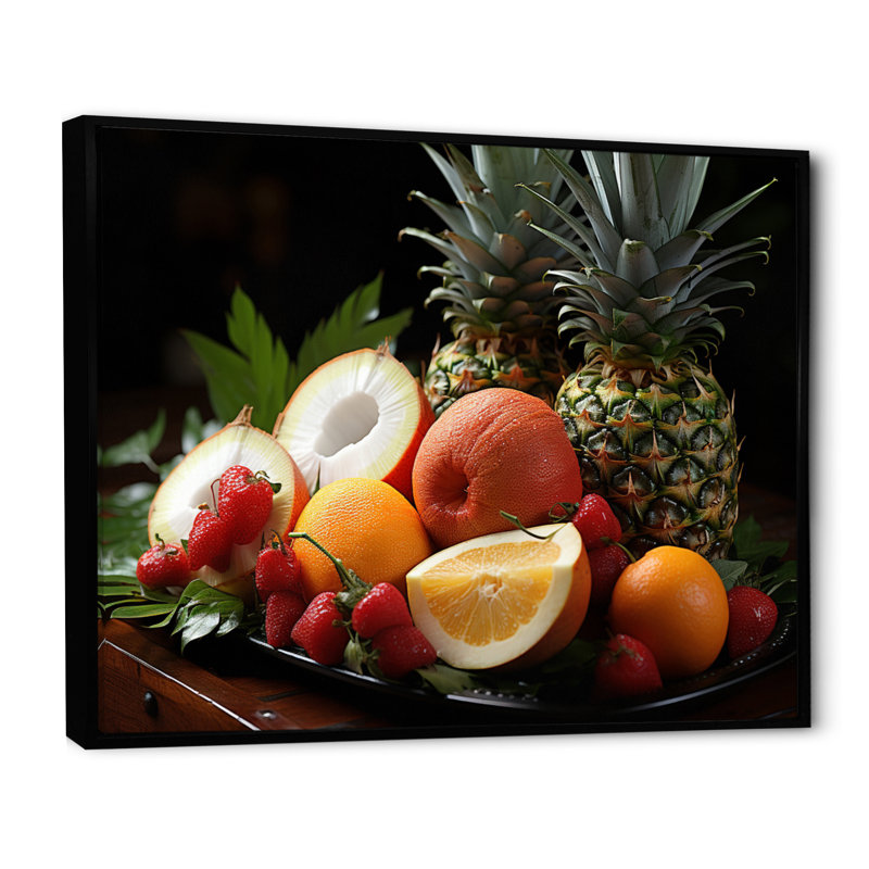 Hawaii Tropical Delights I - impression, H 16 po x l 32 po x P 1 po, Cadre flottant noir