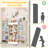 63"W Kids Bookcases with Toys storage Organizers 12 Open Storage Cabinet with Stuffed Animal Storage, White-326930291