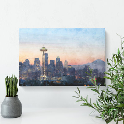 Seattle Skyline Vol.1 - Wrapped Canvas