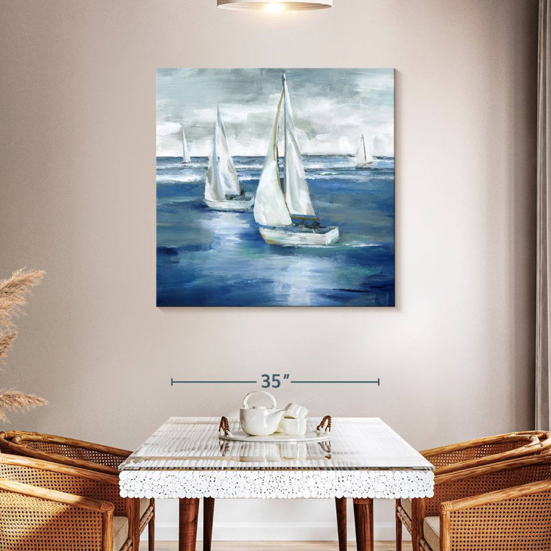Mehar Sailing Together, 39" H x 39" W