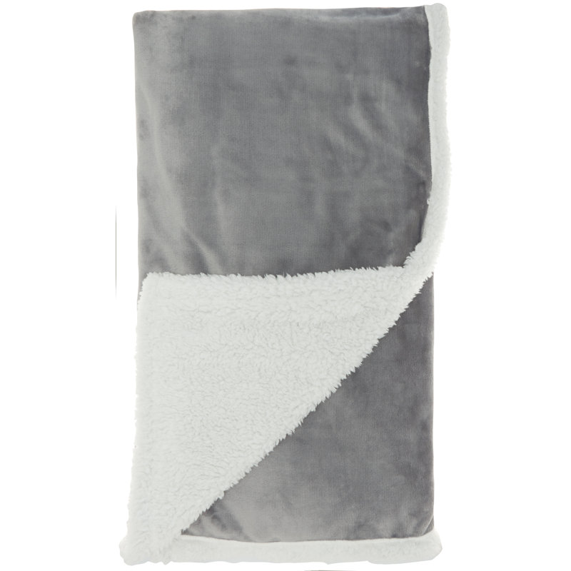 Plain Weave / Muslin Throw Blanket, Gray