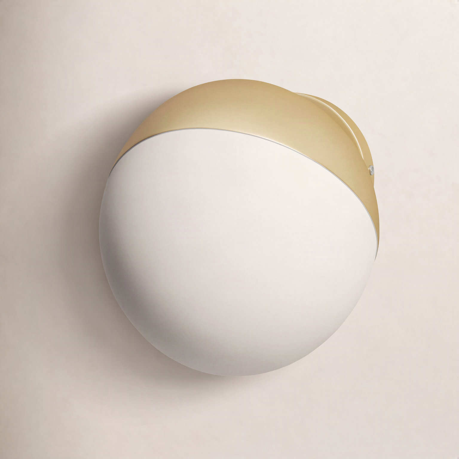 Hastings Single Light Glass Dimmable Armed Sconce, Metallic Gold