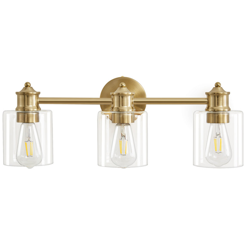 Kishaan 3 - Light Dimmable Vanity Light Bathroom Vanity Light Fixtures, Gold