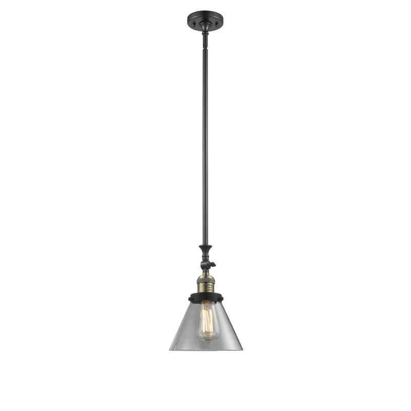 Harbert 1 - Light Single Pendant, 60 Watt Vintage Incandescent Bulb, Smoked, Oil Rubbed Bronze
