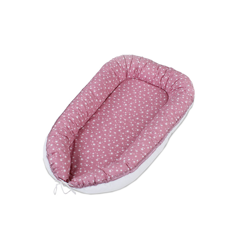 White Stars Bumper, Berry/White
