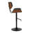 Aliane Swivel Upholstered Adjustable Height Counter Stool with Metal Frame-115842805