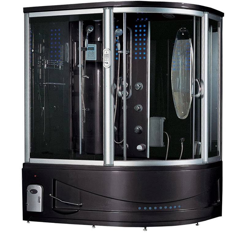 Steam Shower, Left, Black