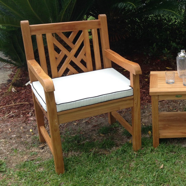 Zion Outdoor Teak Dining Armchair
