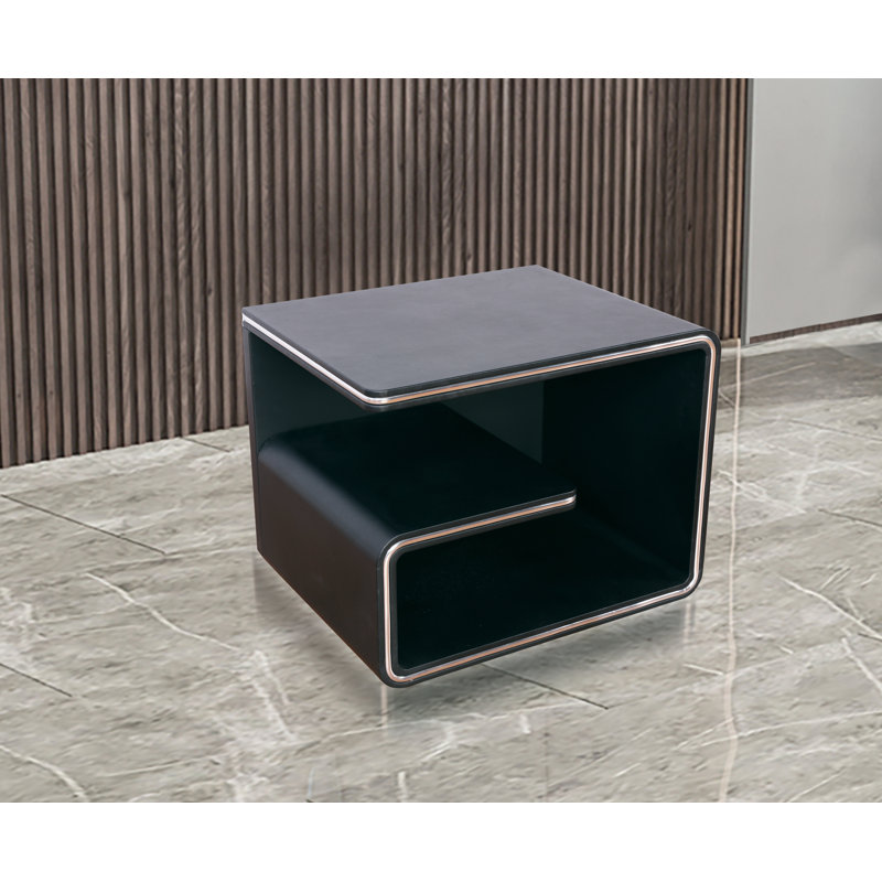 Table de chevet Greatime Great PN288BK-R, noir, Noir