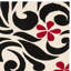 Tapis floral en laine et viscose touffeté à la main Avayah-1921438599