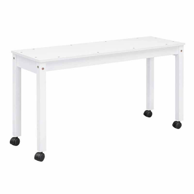 Henorel Kids Loft Bed with Desk, Dresser and Bookcase, Full/Double, White