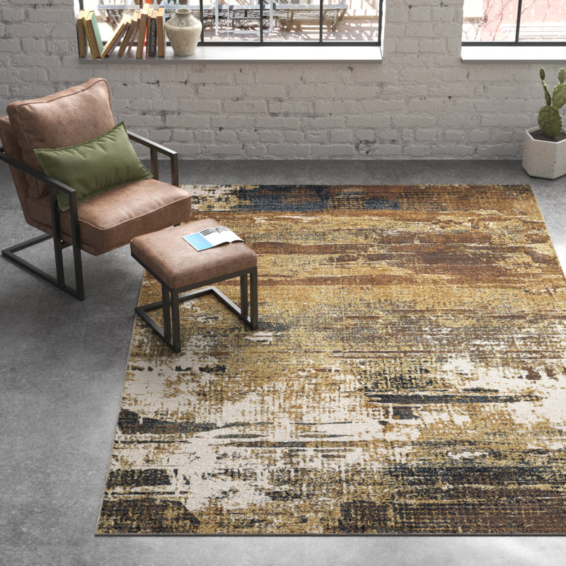 Belinda Abstract Indoor Rug, Rectangle 6'7" x 9'6"