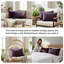 Ensemble de 2 taies décoratives matelassées en microfibre à bordure carrée et à bords passepoilés Southano-399142841-324762885