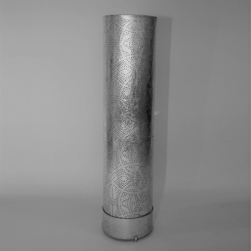 Chau 66cm Column Floor Lamp, Silver