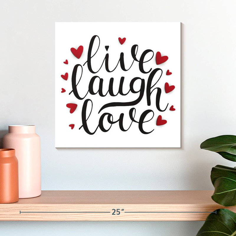 Tergel Live Laugh Love Hearts