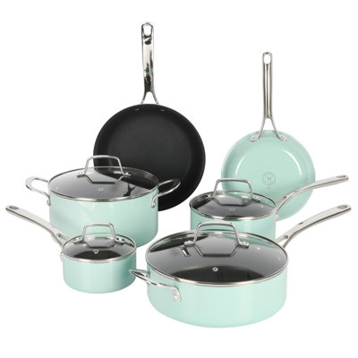 Martha Stewart 10 - Piece Aluminum Nonstick Cookware Set