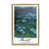 Cadre flottant métallique doré