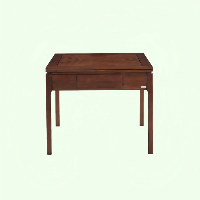 High-end Solid Wood Automatic Mahjong Table American Style Tiles, 31.10" H x 37.40" L x 37.40" W 