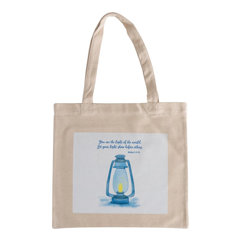 Sac fourre-tout en toile manuel «You are the Light», 18 po x 18 po