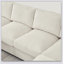 Canapé modulaire à assise profonde avec repose-pieds, canapé-lit en velours côtelé-1314120637