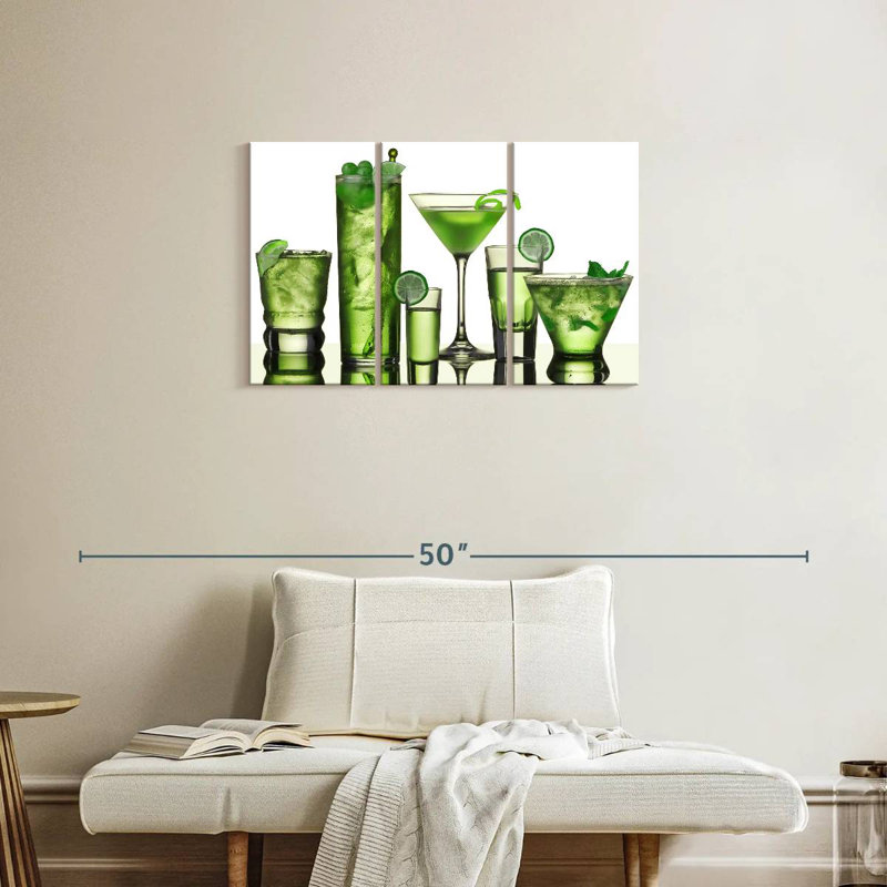  «Green Lime Cocktail», H 20 po x l 33 po