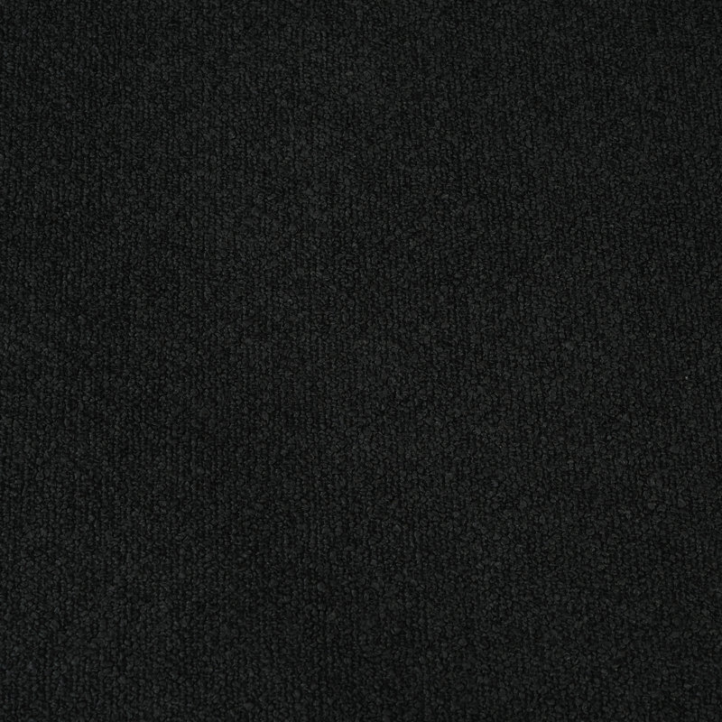 5-piece V-shaped Upholstered Boucle Corner Sectional Sofa, Black Fabric/Boucle